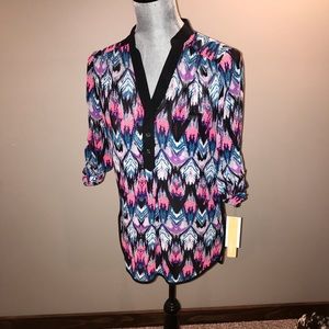 Women’s dressy top 3/4 length sleeve small